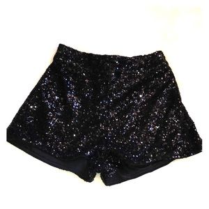 Sequined shorts